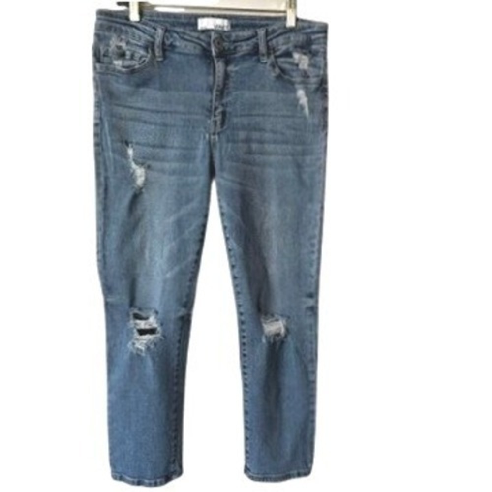 Vervet Los Angeles Size 31 Distressed Skinny Jeans Medium Wash Ripped Denim
